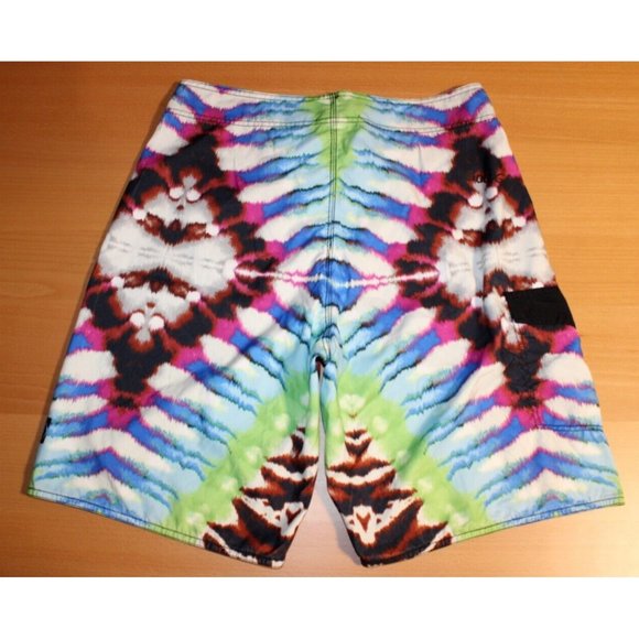 Mens Body Glove Drawstring Surf Swim Suit Board Shorts Trunks Sz: 32 Tie Dye - Picture 5 of 6